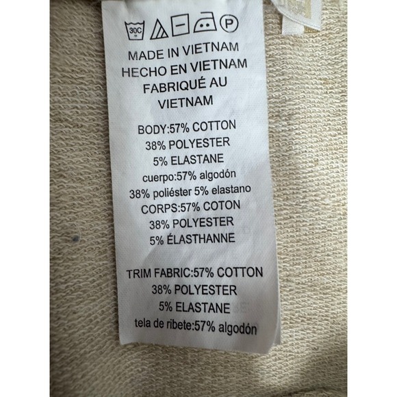 Michael Kors Womens Oatmeal Heather Lace Up Side Grommet Sweatshirt Small Beige - Picture 13 of 16